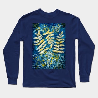 Botanical cyanotype 1 Long Sleeve T-Shirt